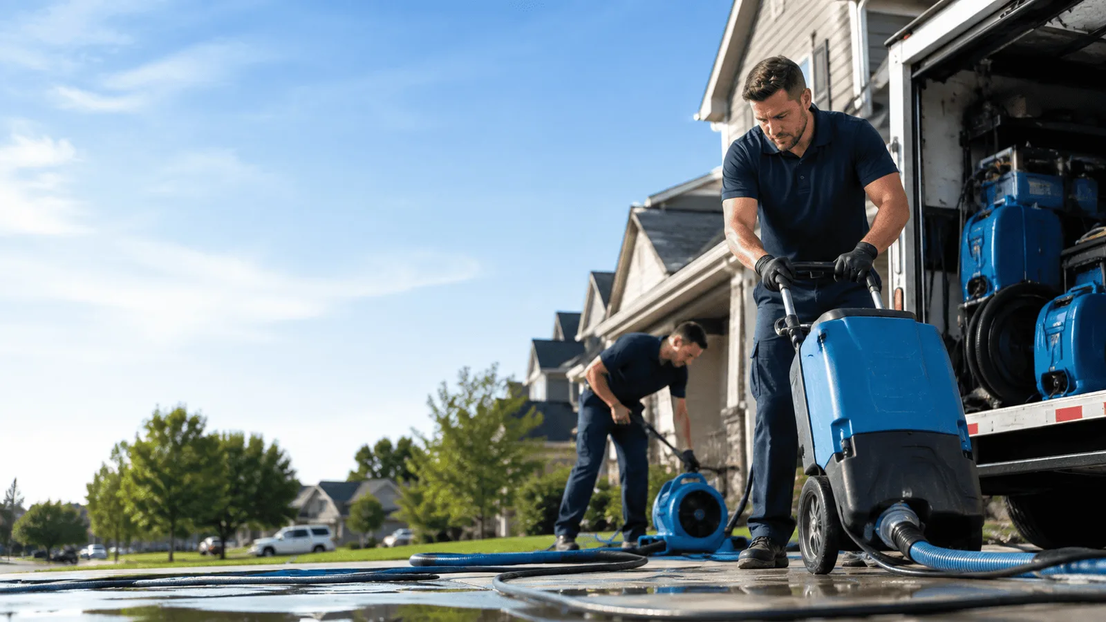 Dehumidification being performed in Newman Lake, WA